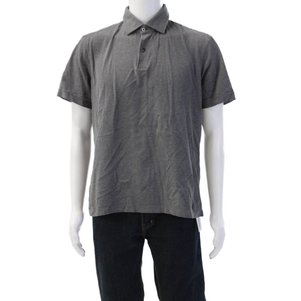 Munro Mens Short Sleeves Rugby Shirt Grey Cotton Size 43 17